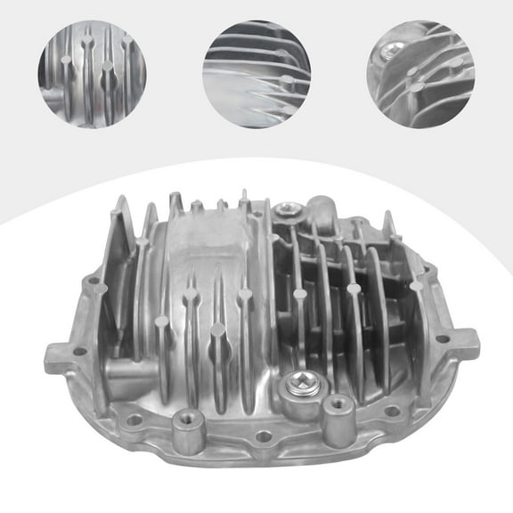 Miumaeov 8.8" Axle Rear Differential Cover Aluminum (Finned) For Ford Mustang 1985-2014