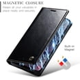 thumbnail image 7 of Leather Case for Samsung Galaxy S20FE Card Slot Folio Flip Wallet Case for Samsung Galaxy S20FE Premium PU Magnetic Kickstand Cover Soft TPU Inner Case Black, 7 of 7