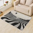 thumbnail image 2 of Abstract Rugs for Living Room - Washable Rugs Optical Illusion Rug & Home Decor, 3x5 Area Rug, Psychedelic Art Deco Rugs for Entryway, Non Slip Small Indoor Door Mat, Black and White Modern Carpet, 2 of 7