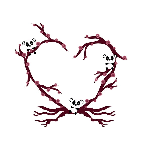 Beautiful Cherry Blossom Branch Wall Sticker – Vinyl Decal Applied to Any Smooth Surface – Bedroom, Nursery, or Living Room – Cost Effective alternative to painting -Size: 10" x 9".