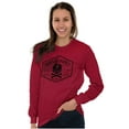 thumbnail image 3 of Hold Fast Freedom Flag Skull Bones Long Sleeve TShirt Men Women Brisco Brands S, 3 of 6