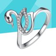 thumbnail image 3 of Silver Rings Swan Fashional Design Personalize Ring Gift for Girls Lover Daughter, 3 of 9