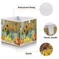 thumbnail image 3 of Foldable Fabric Storage Bin Home Cubes Clothing Organizer Bins Large Collapsible Box Basket for Home Organizer Vase and Fruit Pattern, 3 of 7