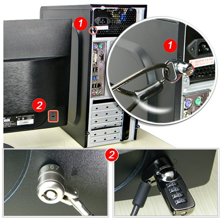 コンピュータ・IT HARDWARE SECURITY Security Keys Lock Protections Anti-theft Desktop Chassis