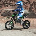 thumbnail image 5 of Seipouy 49cc 2-Stroke Kids Dirt Bike, Gas Powered Off Road Mini Motorcycle Children Pocket Motorbike, Pull Start Youth Dirt Bike with Front Rear Disc Brakes & Shock Absorption Seat, 5 of 8