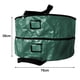 thumbnail image 5 of Laklulu - Bolsa de almacenamiento para coronas de doble capa, color puro, para decoración navideña, con cremalleras dobles y asas para Navidad (rojo/verde, 30 pulgadas), 5 of 6