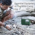 thumbnail image 2 of Portable Emergency Radio with Solar Panel, Hand Crank and Self-Charging USB Battery - Green, 2 of 5