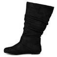 Brinley Co. WideCalf Buckle MidCalf Slouch Boots (Women's)