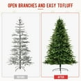 thumbnail image 6 of GAZEBETER 7.5ft Christmas Tree, Pre-lit Artificial Christmas Tree W/3398 PE & PVC Mixed Branch Tips, 500 LED Lights & 9 Lighting Modes, Stand for Home, Office, Party, Commercial, 6 of 9