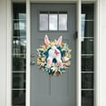 thumbnail image 5 of Easter Bunny Spring Wreath, Blossom Rabbit Garland with Pastel Berries Artificial Floral Wreaths - for Front Door Decor, 5 of 5
