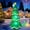 Green, variant on 7-Foot Tall Christmas Inflatable Tree Decorations for Outdoor Use,Blow-Up Christmas Tree Yard Decor with LED Lights,Star Treetop,and Colorful Candy Canes for Christmas Holiday Parties,Indoor Garden
