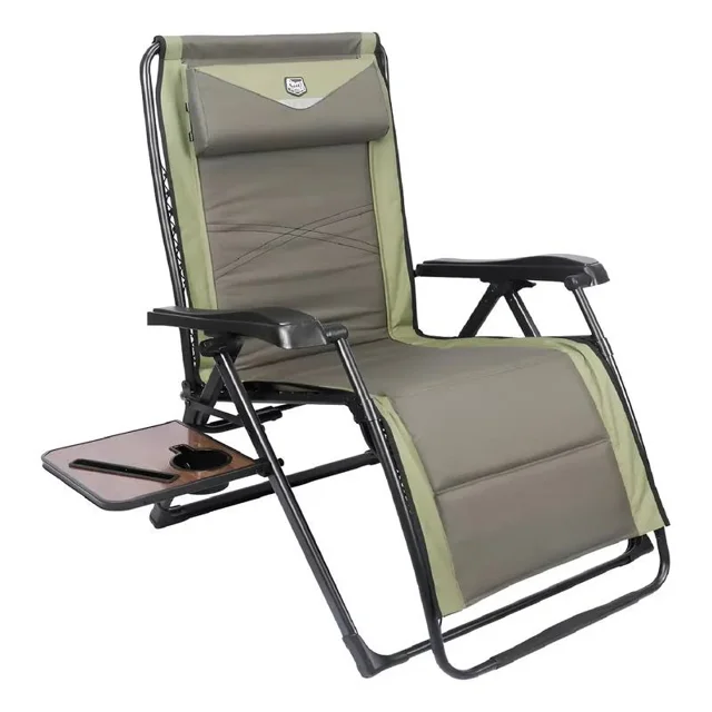 Silla Plegable Timber Ridge Reclinable Aluminio Mesa Lateral