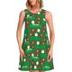 thumbnail image 1 of Disketp Cute Santa And Ho Ho Ho para Vestido sin Mangas para Mujeres, Vestidos de Verano para Mujeres, Casual y Holgado para la Playa, 1 of 7