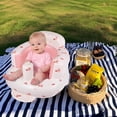 thumbnail image 2 of Asiento inflable para bebés de 3 a 36 meses con bomba, color rosa, 2 of 7