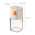 thumbnail image 3 of 2025 Upgraded Spice Storage Containers, Kitchen Spice Jars with Two In One Dosing ShakerSeasoning JarPress ControllerMoisture Proof Sealed Glass MSG Seasoning Jar Organizer Clearance, 3 of 7