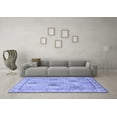 thumbnail image 3 of Ahgly Company Machine Washable Indoor Rectangle Persian Blue Traditional Area Rugs, 6' x 9', 3 of 4