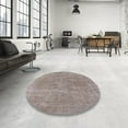 thumbnail image 4 of Ahgly Company Machine Washable Indoor Rectangle Industrial Modern Silver Pink Area Rugs, 5' x 8', 4 of 7
