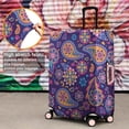 thumbnail image 4 of Purple Paisley and Floral Pattern Luggage Cover Fashion Suitcase Cover Baggage Covers Fit 25-28 Inch Luggage (Go Travel), 4 of 5