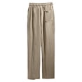 thumbnail image 6 of Blmnix Corduroy Pants Men's Pants Low Rise Comfy Pants Palazzo Baggy Leggings Yellow Long Straight-Leg Summer Pants for Men,M, 6 of 9