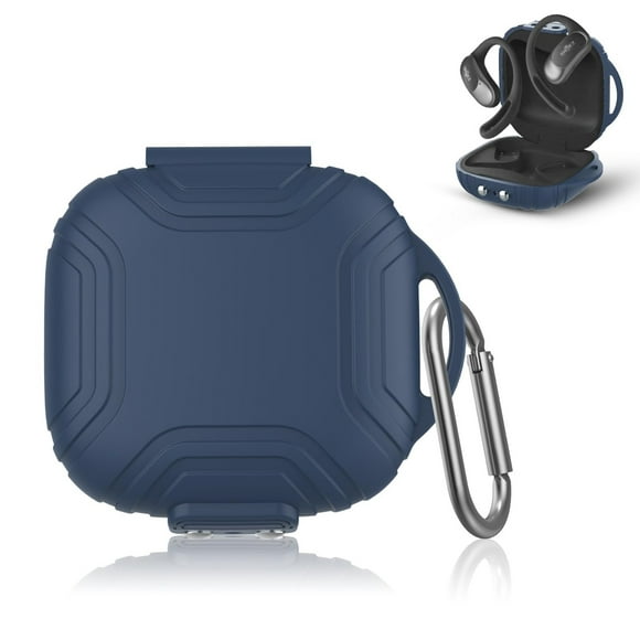 Soft Silicone Protective Case for Shokz OpenFit Air Earbuds in Blue