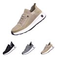 thumbnail image 2 of NOKIO Mens Hiking Sneakers S𝗅ip On Elastic Strap Sport Shoes Comfortable Soft Sole Running Shoes Breathable Knit Non-S𝗅ip Athlet𝗂c Shoes Wide Width Casual Walking Shoes for Back to College, 2 of 9