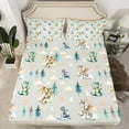 thumbnail image 3 of Feelyou Magic Dragon Teens Twin Sheet Sets, Kawaii Dino Animal Grey Twin Fitted Sheet, Cartoon Cloud Stars Flat Sheet, Ultra Soft Bedroom Decor, 3pcs, 3 of 8