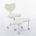 thumbnail image 4 of Meditation Chair Plus, Cross Legged Chair with Wheels, ADHD Chair, Criss Cross Desk Chair with Lumbar Support and Adjustable Stool, Flexible Design for Fidgety Sitters, Ivory, 4 of 22