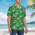 thumbnail image 3 of Fuzoiu Leopard Print Print Hawaiian Shirt for Men, Summer Beach Casual Short Sleeve Button Down Shirts, Men’s Beach Summer Shirts with Pocket,X-Large, 3 of 7