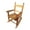 Oak, variant on Kid's Porch Rocking Chair for Indoor or Outdoor Patio Use, Small Wooden Rocker for Kids Ages 6-10, Pink