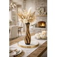 thumbnail image 3 of Beautifully Hand Carved Etched Dark Brown Mango Tree Wood Vase, 3 of 9