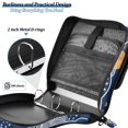 thumbnail image 4 of FORMRS Zipper Binder with Shoulder Strap 2-inch Ring 500 Sheet Capacity File Bag, Blue Night Sky, 4 of 5