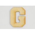 thumbnail image 1 of 1 Pc, 8 Inch X 1/8 Inch Thick Collegiate Font Wood Letters G Easy To Paint Or Decorate For Indoor Use Only, 1 of 2