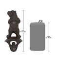thumbnail image 4 of Design Toscano Growling Grizzly Forest Bear Cast Iron Wall Mount Bottle Opener, 4 of 4