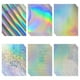 thumbnail image 1 of 24 Hojas de Cartulina Holográfica de 8,5 X 11 Pulgadas, 250 G/M²/92 Lb, 6 Estilos Mixtos, Cartulina Metálica, Papel de Espejo Iridiscente Brillante, 1 of 5