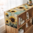 thumbnail image 6 of Sunflower 48 Inch Table Runner, Farmhouse Vintage Summer Botanical Pastoral Farmhouse Dresser Scarf Cotton & Linen Tablerunner for Dining/Kitchen Island/Holiday Party Décor 13" x 48", 6 of 9