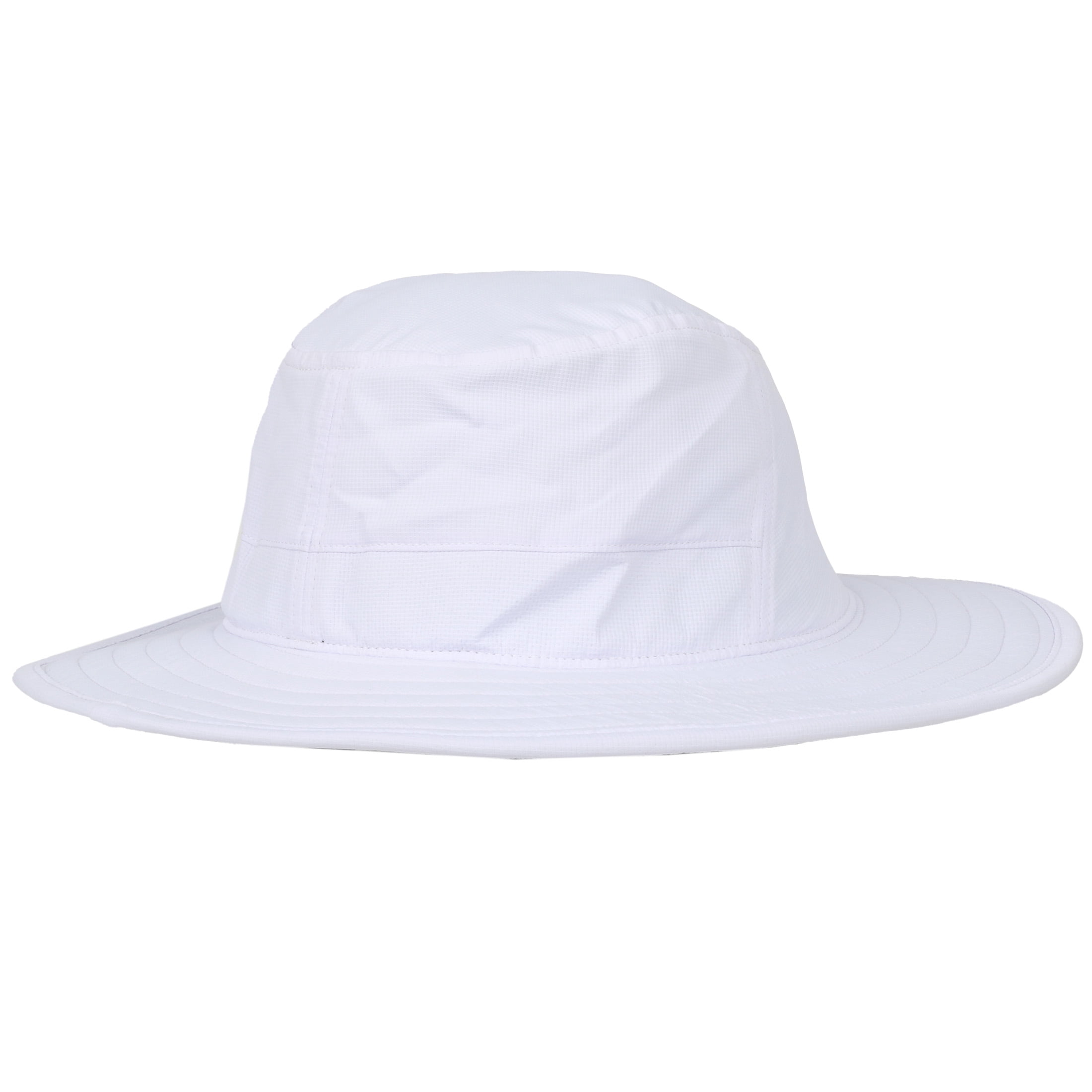 Signatures Golf Sun Hat, Crossed Golf Club Wide Brim Boonie Hat, Performance Fabric, Breathable, Floatable Brim, One Size, Adult, White