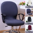 thumbnail image 2 of BUYISI Elastic Swivel Computer Chair Cover Office Home Armchair Seat Decor Slipcover, 2 of 7