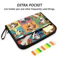 thumbnail image 2 of 13 Individual Pockets Organ Folder Waterproof A4 Size File Folder Home Work Office Categorized Storage File Manager Digital Sketch Cartoon Dogs, 2 of 7