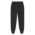 thumbnail image 6 of Black Wide Leg Sweatpants Women Mens Pants Casual Solid Color Track Cuff Workout Pants with Pocket Fashion Clothing, 6 of 6