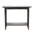 thumbnail image 2 of Duro Sofa Console Table with Open Shelf, Reclaimed Wood, Antique Black, 2 of 5