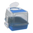 thumbnail image 4 of Cajas de arena para gatos con capucha, bandeja de arena para gatos, salida superior espaciosa grande y entrada frontal, inodoro para gatos pequeños, Azul Yinane Bandeja de arena para gatos, 4 of 8
