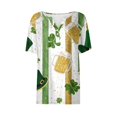 thumbnail image 4 of St.Patrick's Day T-shirt Women - Irish Lucky Clover 3/4 Sleeve Shirt, Fashion Shamrock Green Shirt, Costume for St.Patrick's Day|Style DYellowL, 4 of 5