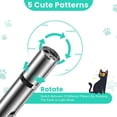 thumbnail image 2 of Juguetes interactivos para gatos y perros, juguete para gatos con luz LED, juguete eléctrico para gatos, juguetes de inteligencia para gatos para entrenamiento de ejercicio, recargable por USB, intera, 2 of 5
