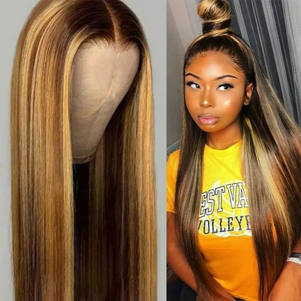 Human hair wigs long straight hotsell