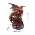 thumbnail image 2 of BIMZUC Illuminated Dragon Resin Statue – 10” Dynamic Dragon Figurine with Lava Light, Perfect for Home Décor & Halloween, 2 of 6