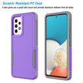thumbnail image 2 of For Samsung Galaxy A53 5G Case, 2 in 1 Hard PC Phone Case for Samsung Galaxy A53 5G, Rubber & Rugged Shockproof Full Body Protection Case Cover-Purple, 2 of 8