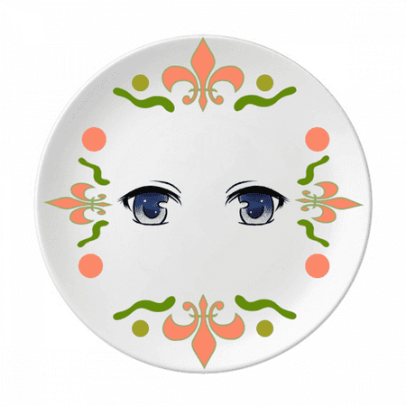 

Decent Stare Animation Eyes Flower Ceramics Plate Tableware Dinner Dish