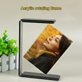 thumbnail image 1 of Photo Frame Smooth Surface Transparent Not Easily Broken Acrylic Double Sided Rotating Photo Frame Household, 1 of 7