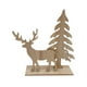 thumbnail image 2 of xihome Adorno navideño de reno de madera, hecho a mano, decoracin para chimenea., 2 of 8