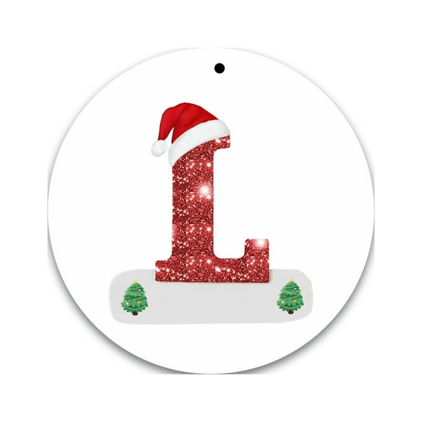 Christmas Alphabet Decorations Personalized For Gift Christmas Tree Hanging Ornament DIY Decorations